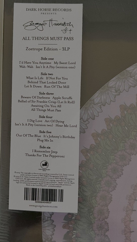 George Harrison - All Things Must Pass (3xLP, Album, RSD, Ltd, Num, Pic, RE)